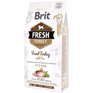 Сухой корм для собак Brit Fresh Turkey/Pea Light Fit and Slim Adult 2.5 кг (8595602530809)
