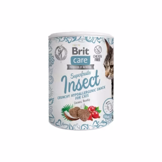 Лакомство для котов Brit Care Superfruits Insect 100 г - насекомые (8595602555703)