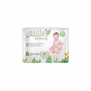 Підгузки Giggles Natural 6 Extra Large 15+ кг 20 шт (8680131206421)