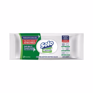 Серветки для прибирання Solo Ultra Power Вологі Кедр та жасмин 100 шт. (8690530064430)