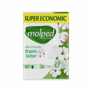 Гігієнічні прокладки Molped Pure&Soft Normal 4 краплі 24 шт. (8690536829026)
