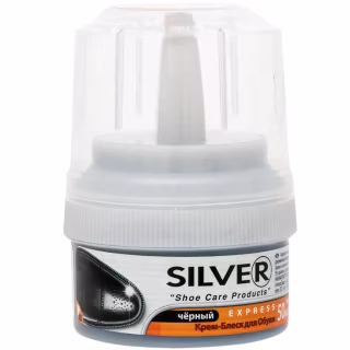 Крем для взуття Silver Крем-блиск Чорний 50 мл (8690757001096)