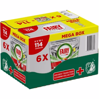 Таблетки для посудомоечных машин Fairy Platinum Plus All in One Lemon 114 шт. (8700216236317)