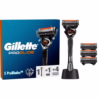 Бритва Gillette Fusion ProGlide с 4 сменными картриджами + Подставка (8700216357227)
