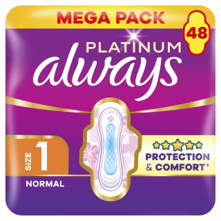 Гигиенические прокладки Always Platinum Normal Размер 1 48 шт. (8700216784719)