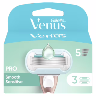 Змінні касети Gillette Venus Pro Smooth Sensitive 3 шт. (8700216968928)