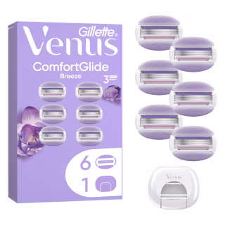 Змінні касети Gillette Venus ComfortGlide Breeze 6 шт. + Чохол (8700216969314)