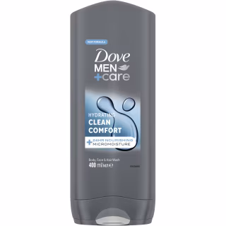 Гель для душу Dove Men+Care Чистота та комфорт 400 мл (8717644683149/8720181313448)