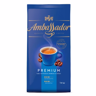 Кофе Ambassador Premium В зернах 1 кг (8720254065083)