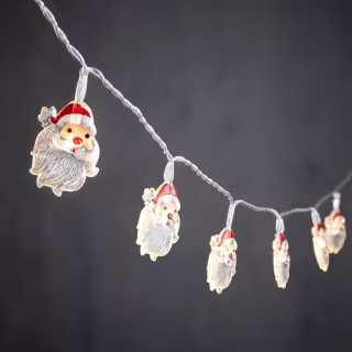 Гірлянда Luca Lighting Санта, струна 1,2 м, 10 LED теплий білий, 2АА (8720362642305)