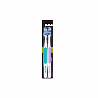Зубна щітка Reach Toothbrush Medium Twin Pack Interdental Бірюзово-бузкова 2 шт (8801051803388)