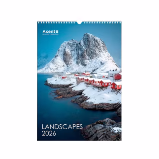 Календар Axent настінний А3 2026 р. Landscapes (8804-26-1-A)