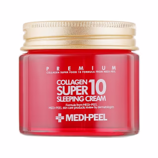 Крем для обличчя Medi-Peel Collagen Super10 Sleeping Cream Омолоджувальний нічний з колагеном 70 мл (8809409342382)