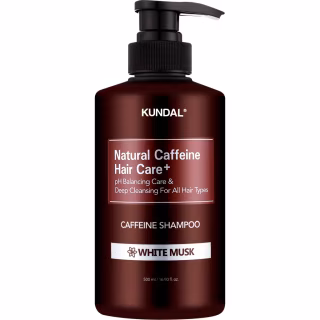 Шампунь Kundal Natural Caffeine & Intensive Scalp Care Shampoo White Musk 500 мл (8809568745765)