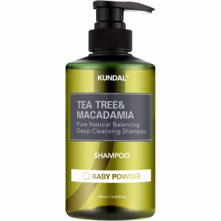 Шампунь Kundal Tea Tree & Macadamia Deep Cleansing Shampoo Baby Powder 500 мл (8809693252787)