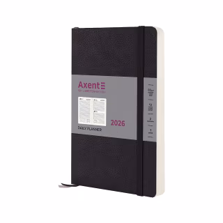 Еженедельник Axent датированный 2026 Partner Soft Skin, 145х210, черный (8810-26-01-A)