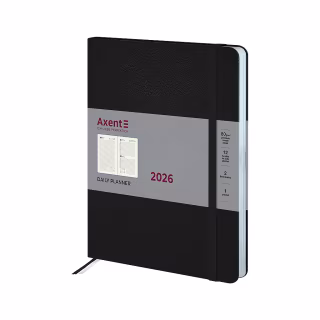 Еженедельник Axent датированный 2026 Grand Strong, 195х255, черный (8830-26-01-A)