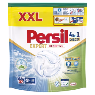 Капсули для прання Persil 4in1 Discs Expert Sensitive Deep Clean 37 шт. (9000101830941)