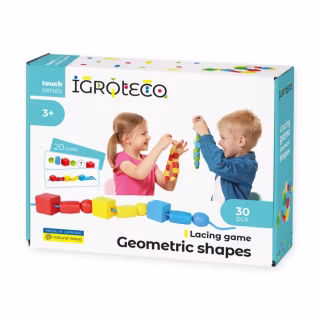 Розвиваюча іграшка Ігротеко шнурівка для малюків Геометрика (900019)
