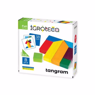 Розвиваюча іграшка Ігротеко Танграм 8 ел. + картки із завданнями (900446)