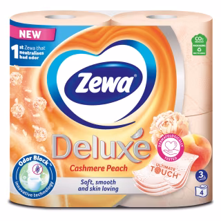 Туалетная бумага Zewa Deluxe Персик 3 слоя 4 рулона (9011111035769)