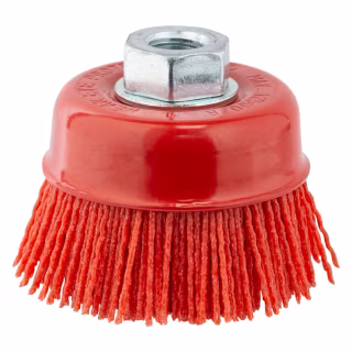 Щетка для электроинструмента Sigma проволочная чашеобразная 75мм М14x2мм нейлоновая 9014471 (9014471)