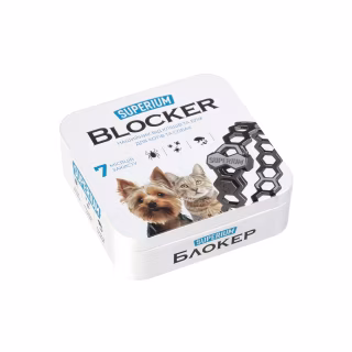 Нашийник для тварин Superium Блокер протипаразитарний для котів та собак 35 см (9108)