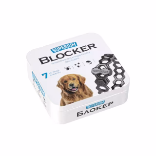 Ошейник для животных Superium Блокер противопаразитарный для собак 70 см (9109)