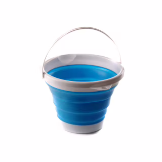 Ведро складное СИЛА силіконове 5 л blue (961003)