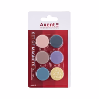 Магнит Axent 24 мм, 6 шт, Morandi (9826-А)