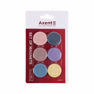 Магнит Axent 32 мм, 6 шт, Morandi (9827-А)