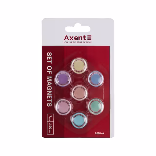 Магнит Axent 20 мм, 7 шт, Pastelini (9828-А)
