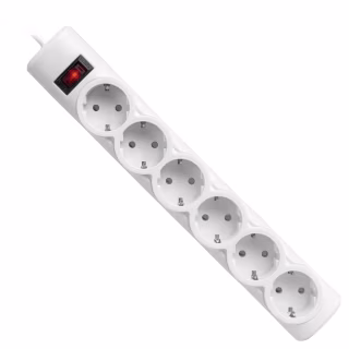 Мережевий фільтр живлення Defender 153, 3 m, 6 роз, white (99490)