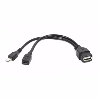 Перехідник OTG USB 2.0 AF to Micro 5P M+F 0.15m Cablexpert (A-OTG-AFBM-04)