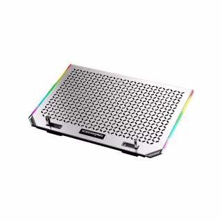 Підставка до ноутбука IceCoorel 10-15.6", 6*80mm 1800 RPM, 2*USB, 366x256x23mm, RGB (A17)