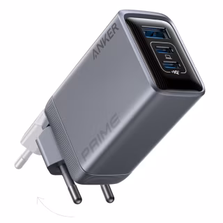 Зарядний пристрій Anker GaNPrime 100W 2xUSB-C PD + 1xUSB-A Foldable Silver (A2688341)