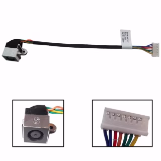 Разъем питания ноутбука с кабелем для Dell PJ541 (7.4mm x 5.0mm + center pin), 8(7)- Универсальный (A49059)