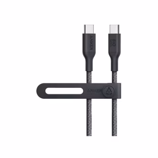 Дата кабель USB-C to USB-C 0.9m 140W bio-nylon 544 black Anker (A80F5H11)