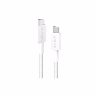 Дата кабель USB-C to USB-C 1.8m 322 White Anker (A81F6H21)