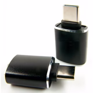 Перехідник OTG USB 2.0 AF to USB-C black Dengos (ADP-018)