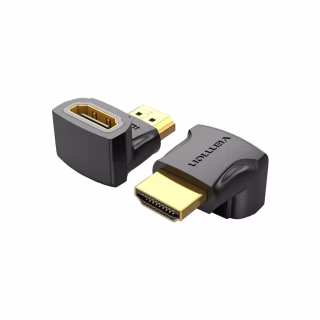 Переходник HDMI F to HDMI M 90° 4K 60Hz PVC Vention (AIOB0)