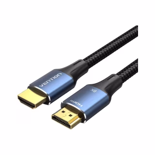 Кабель мультимедийный HDMI M to HDMI M 2.0m 8K60Hz cotton braided blue Vention (ALGLH)