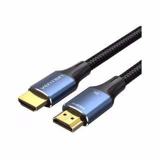 Кабель мультимедійний HDMI M to HDMI M 3.0m 8K60Hz cotton braided blue Vention (ALGLI)