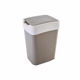 Контейнер для мусора Алеана Евро Какао / белая роза 10 л (алн 122066/какао/біла роза)