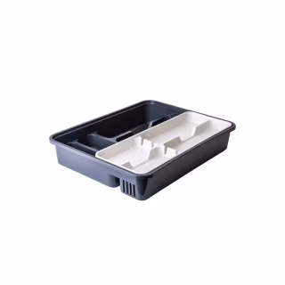 Органайзер для столових приборів Алеана зі вставкою граніт/біла троянда (алн 167402/граніт/біла роза)