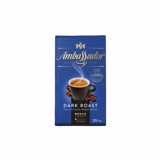 Кава Ambassador мелена 225г вак.уп. "Dark Roast" (am.53589)
