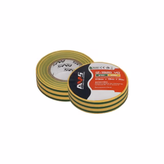 Изоляционная лента AMS 0,13*19мм*20м glossy yellow-green PVC IZ-1920 YG (AMSIZ-1920YG)