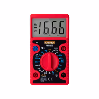 Цифровой мультиметр ANENG AN-8206, V, A, R, C, функция hFE (AN-8206)