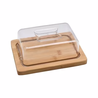 Маслянка кухонна Ardesto Midori, 20х15х7.5см, бамбук, пластик (AR0919)