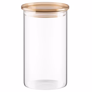 Банка Ardesto Fresh 1100 мл, скло, пластик, прозорий (AR1311SFM)